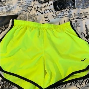 Neon yellow Nike shorts 🛍 ( 3 for $35!!)